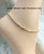 14k All gold BARREL TUBE Anklet #1