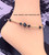 14k gold BLACK dice Anklet #2A