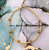 14k gold NOVEMBER birthstone Anklet #3A