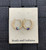 14k gold filled February purple hoop earrings #1