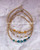 14k gold 3pc BIRTHSTONE stack bracelet set #8