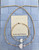 14k gold 2pc ANY COLOR pave heart set #1B