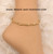 14k All gold BARREL TWIST Anklet #4