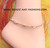14k All gold BARREL TWIST Anklet #4A