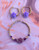 14k gold 2pc PURPLE rose set kids