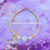 14k gold CLEAR  cat eye bracelet #1