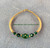 14k gold MAY Medium oval stardust bangle #1