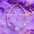 14k gold CLEAR ROSE bracelet #1