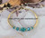 14k gold December Medium oval stardust bangle #4