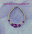 14k gold FUSCHIA butterfly bracelet kids.