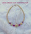 14k gold FUCHSIA ball bracelet #45