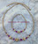 14k gold 2pc ANY COLOR Ball & CRYSTAL set #60B