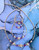 14k Gold 3PC FUCHSIA  ball & crystal set #1
