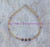 14k gold June CRYSTAL Anklet #60
