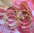 14k gold 6pc mix stack bracelet set #1
