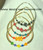 14k gold 5pc MIX stack bracelet set #2