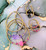 Copy of 14K 2pc OCTOBER heart set #1
