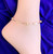 14k All gold tube Anklet #4