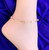 14k All gold tube Anklet #4