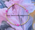 14k gold pink dice Anklet #1