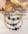 14k gold 3pc black bracelet set #3