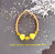 14k Gold YELLOW heart skinny bangle #2