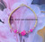 14k gold pink dice bracelet #5