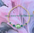 14k gold green ROUND swirl bracelet #1