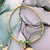 14k gold AUGUST Birthstone Anklet #2