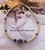 14k gold ANY COLOR OVAL stardust Anklet #1