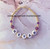 14k gold February Name  bracelet kids #2