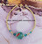 14k gold Green KITTY bracelet #1