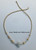 14k gold XL CLEAR Chunky pave heart precision necklace #4