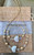 14k gold 2pc CLEAR pave precision heart set #4B