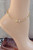 14k gold ANY COLOR BALL CRYSTAL Anklet #2