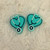 Teal stethoscope silicone bead