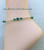 14k gold May Round crystals Anklet #1