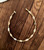 14k gold brown marble swirl Anklet