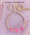 14k gold 2pc dice & earring set #1