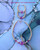 14k gold 2pc FUCHSIA butterfly set kids