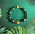 Rasta & Hematite stretch bracelet