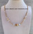 14k gold Any color Crystal & tube necklace #3
