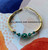 Copy of 14k gold ANY COLOR oval stardust bangle #3