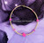 14k gold pink dice Anklet #4
