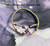 14k gold February birthstone double bracelet