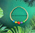 14k gold Rainbow dice medium Bangle #1