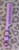 KITTY purple beaded hair comb #2