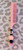 Lt.pink beaded hair comb #1
