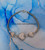 14k gold Tri heart pave bracelet #2a
