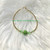 14k gold August green pave bracelet